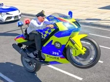 Police Bike Stunt Race Game